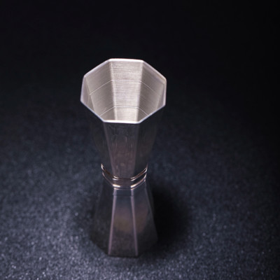 Octagonal Spirit Jigger Measure Cup Stainless Steel Double Shot Cocktail Bar