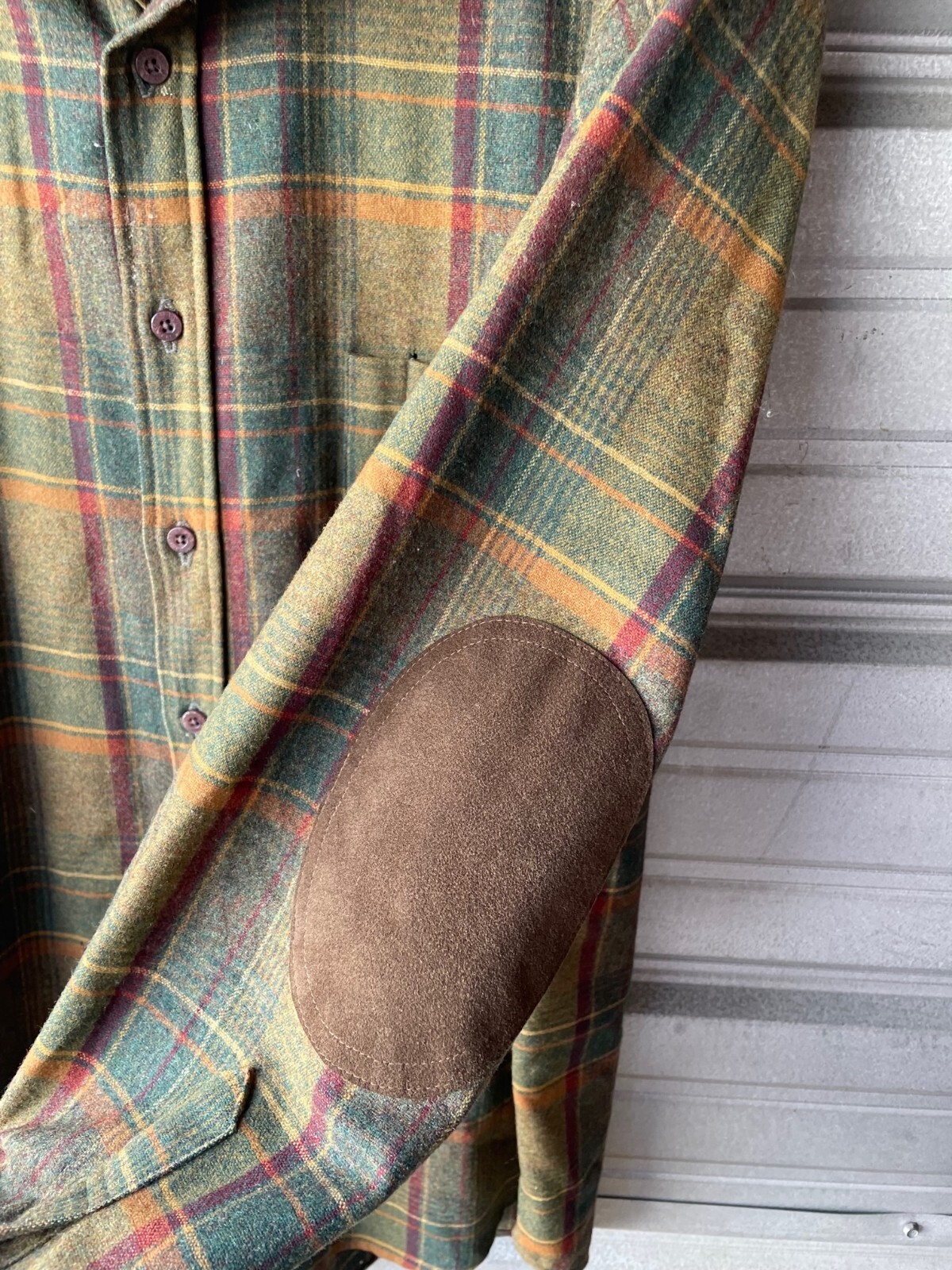 Pendleton Trail Button Up Shirt Plaid Virgin Wool… - image 9