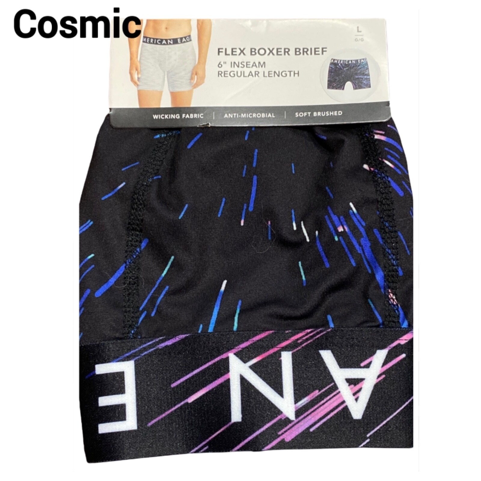 NWT AMERICAN EAGLE Men's Flex 6" Boxer Brief Underwear Sz XSSMLXL