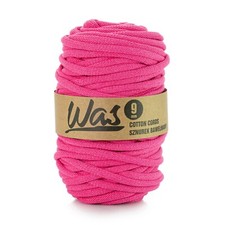 Geflochtene Baumwollkordel Kordel  Schnur Band Baumwolle 9 mm 50 m Fuchsia