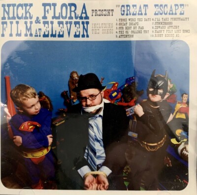 Nick Flora & Film At Eleven - Great Escape CD 2009 Off The Flor Music Indie Rock