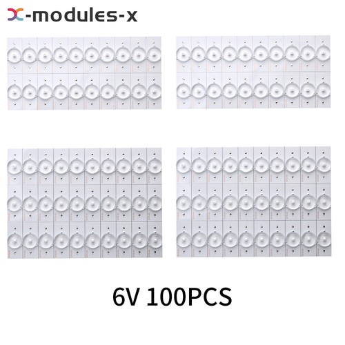 50/100PCS 3/6V LED Lamp Bead With Optical Lens Fliter For 32-65'' LED TV Repair - Picture 9 of 22