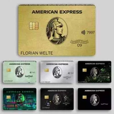 AE EXPRESS Credit Card Skin Decal Sticker 7-Pack Matte UV Vinyl AMEX
