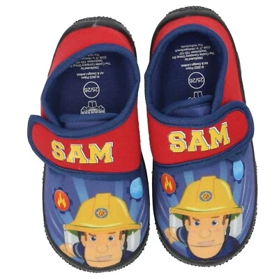 Feuerwehrmann Sam Hausschuhe Pantoffel Schuhe Größen: 25/26 27/28