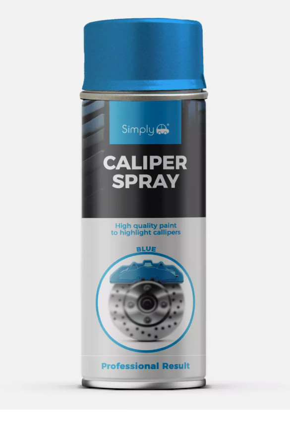 Simply Blue Brake Caliper Spray Heat Resistant Paint High Gloss Finish 400ml