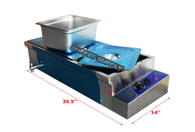 1 PC 110V 3-Pan Commercial Countertop Bain-Marie Buffet Food Warmer Steamer