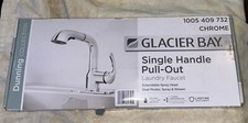 Glacier Bay Dunning Single-Handle Pull-Out Laundry Faucet 1005 409 74 732 Chrome