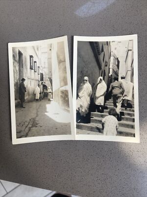 Two 1937  ORIGINAL PHOTO ALGERIA NORTH AFRICA