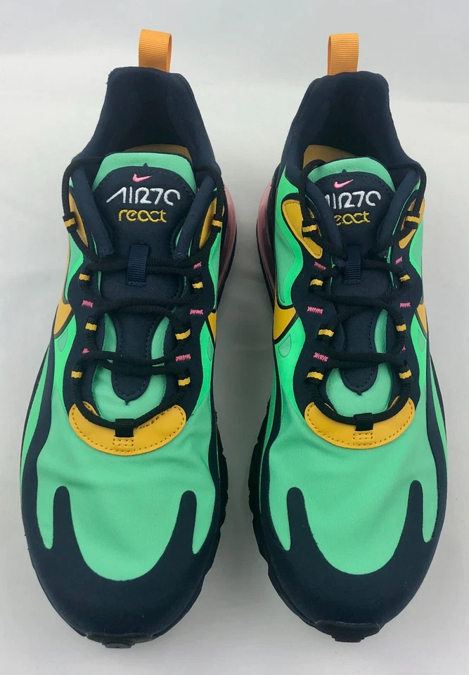 Nike Air Max 270 React Electro Green/Yellow Ochre AO4971 300 Mens sz NIB - Image 4 of 4