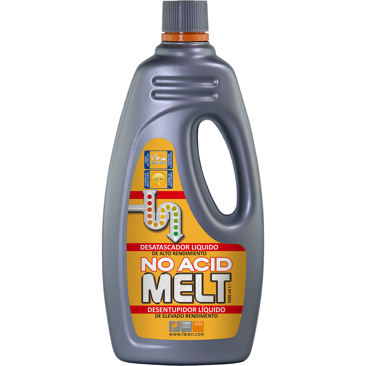 DISGORGANTE LIQUIDO MELT NO ACID 1 lt NOVITA' 2021 PULISCI STURASCARICHI TAPPATI
