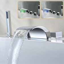 Wasserfall Armatur Wannenarmatur 5 Loch Bade Badewannenarmatur Sink Faucets Kiit