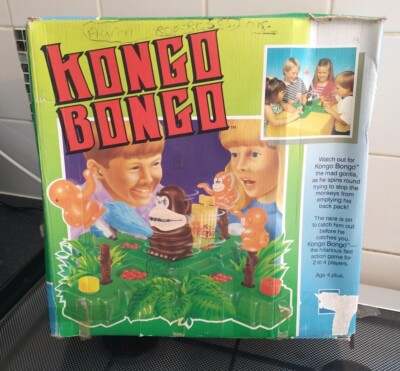 Vintage Kongo Bongo Motorized Game 1989 Serif Games Nice Condition Working RARE