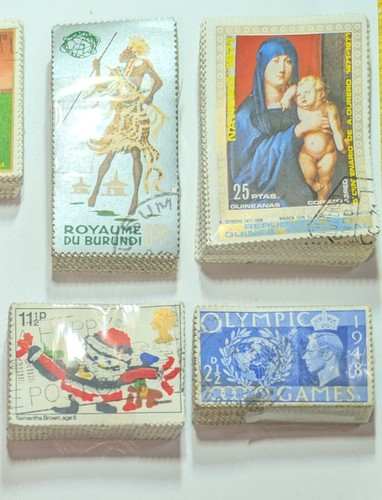 UNIQUE STAMP BUNDLES MAURITIUS UK OLYMPIC GAMES REP GUINEA ECUATORIAL, 100 EACH - Picture 3 of 5