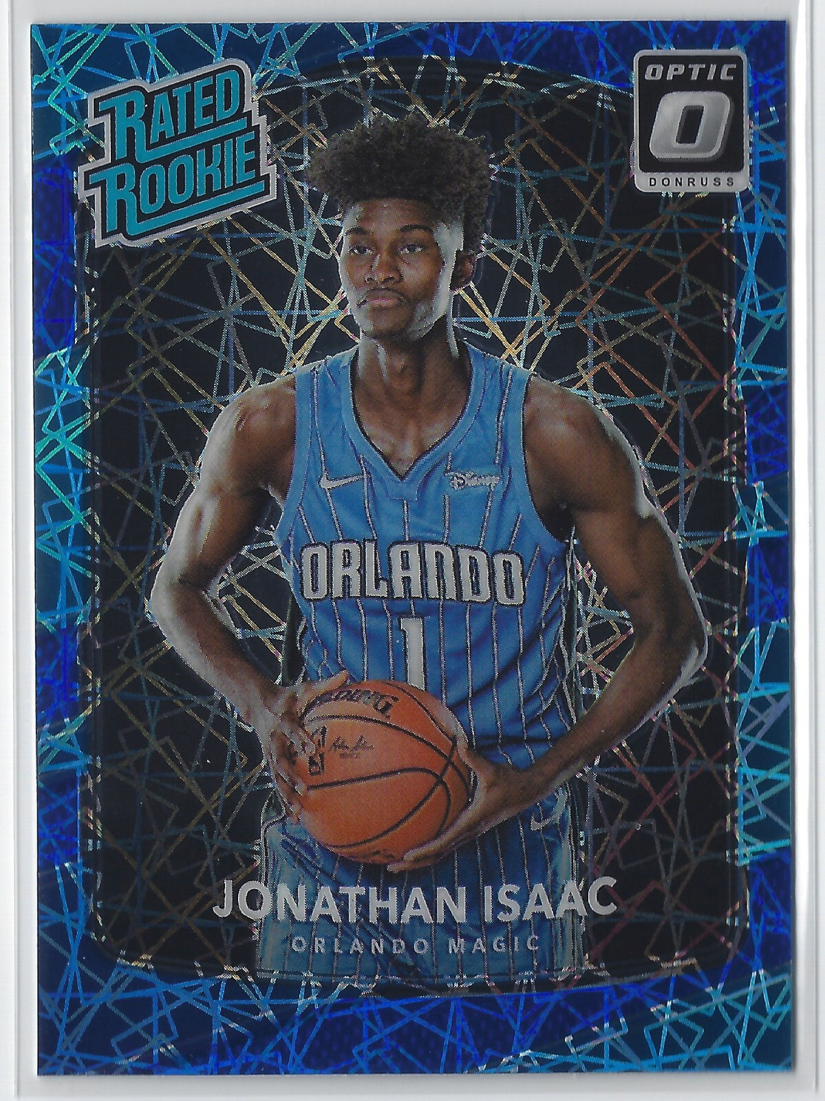 2017-18 Panini Donruss Optic Rated Blue Velocity Prizm Jonathan Isaac Rookie RC