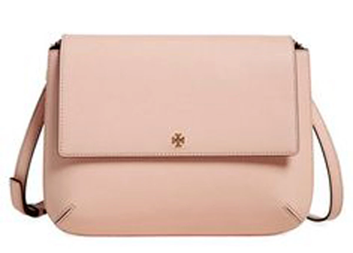 Tory Burch Small Robinson Saffiano Leather Tote - Pink In Shell Pink