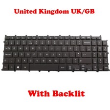 Backlit Keyboard For LG KT01-20B8BK03UKRA000 AEW74229918 United Kingdom UK Black