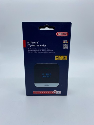 Abus - CO2 Warnmelder - Innenraum Kohlendioxid Messgerät - AirSecure - NEU