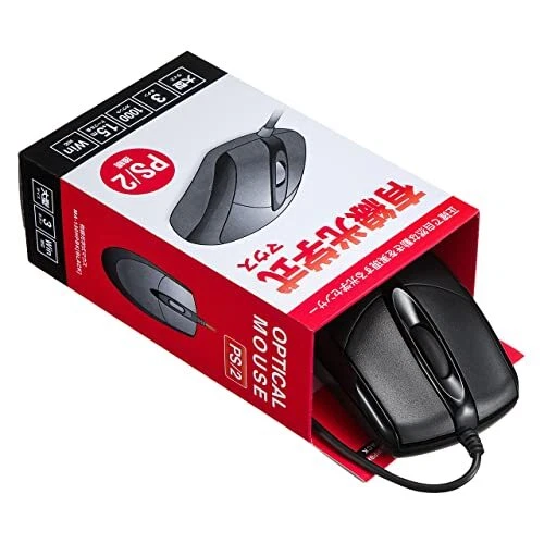 Sanwa Supply MA-130HPBK PS/2 Wired Optical Mouse BlackNEW - Image 4 of 4