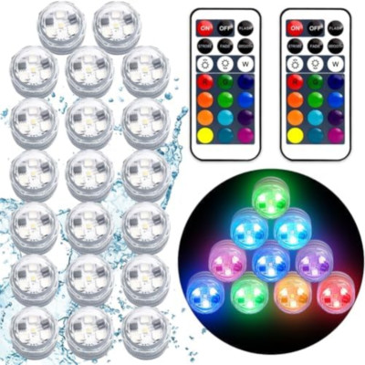Luce per piscina RGB 18W LED PAR56 12V DC/AC, telecomando
