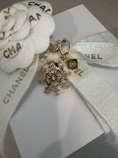 CHANEL Holiday 2024 Limited Edition Snowflake Charm  Black Chanel Pouch