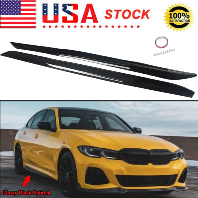 M Performance Black Painted Side Skirts For 2019-2021 BMW 3-Series G20 G28 M340i