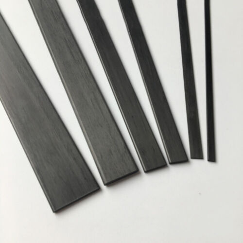 10PZ Strisce Fibra di Carbonio Foglio Barra Piatta per Palo Aereo Multi Misure 500mm Nuovo - Foto 6 di 6