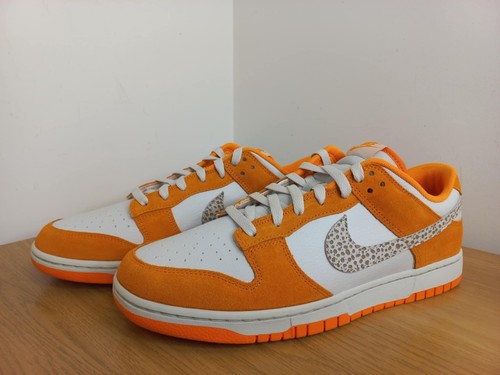 Nike Dunk Low Safari Swoosh Orange Neu mit Karton UK 10,5 - Bild 2 von 9
