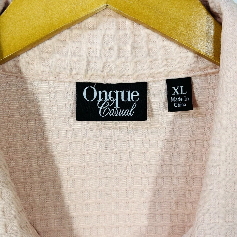 Chaqueta Onque Casual Mujer XL Rosa Gris Cremallera Completa Mangas Largas Foto 4 de 4