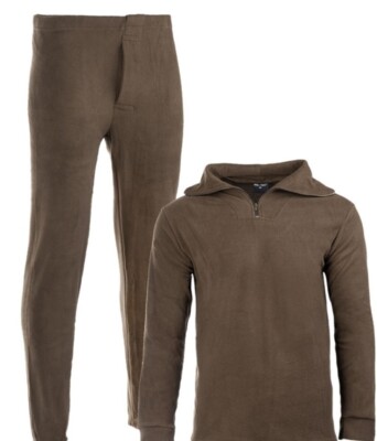 Mil_tec Unterwäsche Thermofleece mit RV Kälterschutzjacke Fleece Winter   NEU