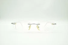 Twin Twist 8073 175 Gray Beige Rimless Glasses Eyeglass Frame New