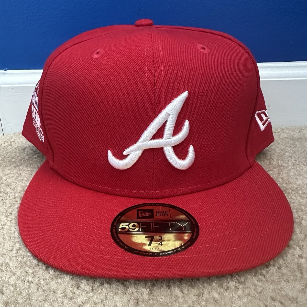 Atlanta Braves New Era 59Fifty World Series 2021 Fitted Hat Size 7 