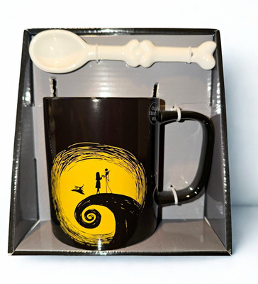 Rae Dunn/Disney Nightmare Before Christmas Color Changing Mug w/ Spoon