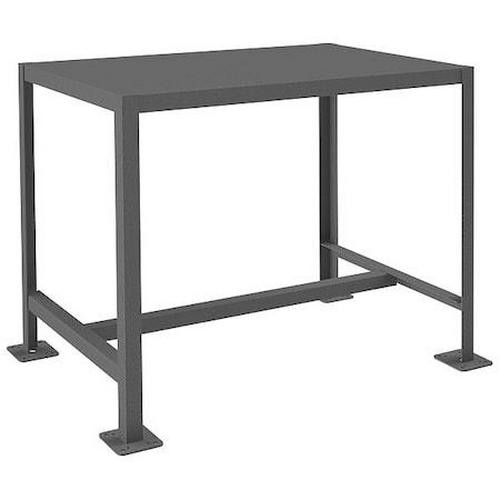 Heavy Duty Steel Work Table 36x24 Inch 2000 lb Capacity Fixed Height Gray