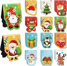 36 PCS Christmas Magnetic Bookmarks, Double-Sided Xmas Page Bookmark Book Marker