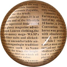4" Crystal Glass Magnifier, Glide Paperweight Magnifying Glass Dome, Crystal Hal
