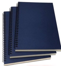 B5 Spiral Notebook Lined, Spiral Ruled Journal with Hard Kraft Cover, 70 Sheets