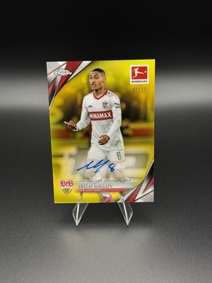 2024-25 Topps Chrome Bundesliga - Yellow Refractor Auto Enzo Millot #BA-EM /75