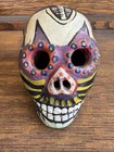 Hand Painted Mexican Folk Art  Skull Day of the Dead Clay 4" x 3" — photo 2