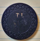 Iron Kettle, Waldport OR, SqlnCr Mold, $1 TL Poker Chip, Black, CG052082 — photo 2