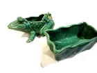2-Vintage McCoy Planters Rectangle Box & Frog