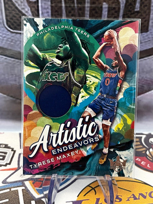 Panini 2021-22 Court Kings Artistic Endeavors Tyrese Maxey 76ers #AE-TYM