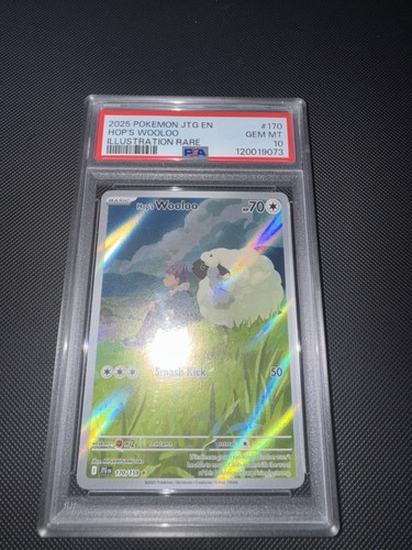 2025 POKEMON JTG EN-JOURNEY TOGETHER ILLUSTRATION RARE #170 HOP'S WOOLOO PSA 10