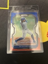 2021 Prizm Bo Bichette Red White Blue Refractor SP Tier 2 Blue Jays 158
