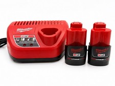Milwaukee M12 2 Pack CP2.0 12V X2 2.0Ah Battery OEM 48-11-2420  Charger Kit