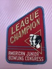 Vintage Bowling Patch American Junior Bowling Congress League Champion — photo 1