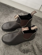 Mens Blundstone 192 Brown Leather Steel Toe Industrial Work Safety Dealer Boots