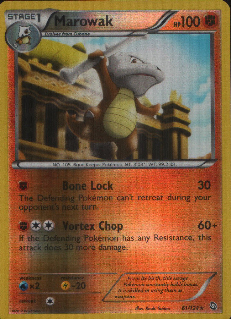 Marowak Reverse Holo Rare Dragons Exalted 61/124 NM