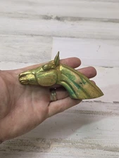 Vtg 1949 Virginia Metalcrafters No 7-79 Brass Horse Head Paper Clip Equestrian