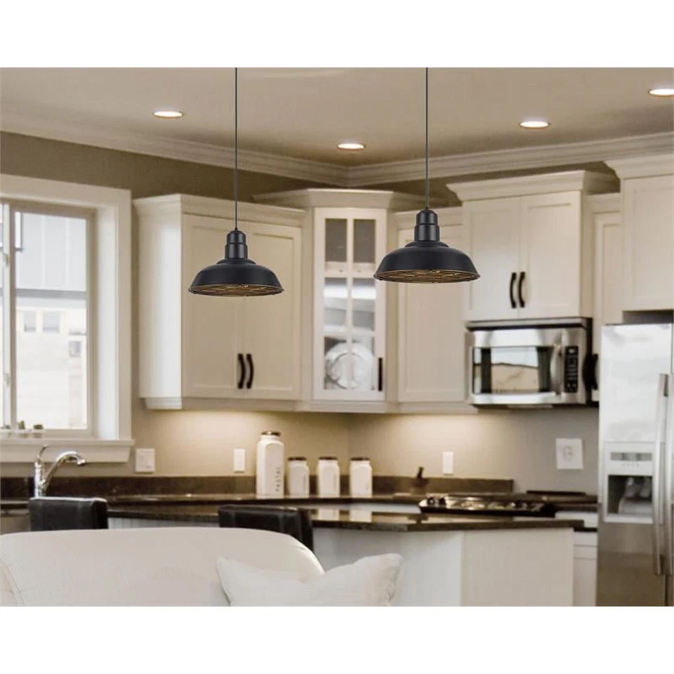 Pingente de metal Ashland ferrugem leve, não regulável em acabamento bronze escuro - Imagem 3 de 4