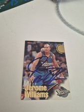 Jerome Williams Detroit Pistons Signed Hoops Skybox Rookie Card NBA Georgetown . rookie card picture